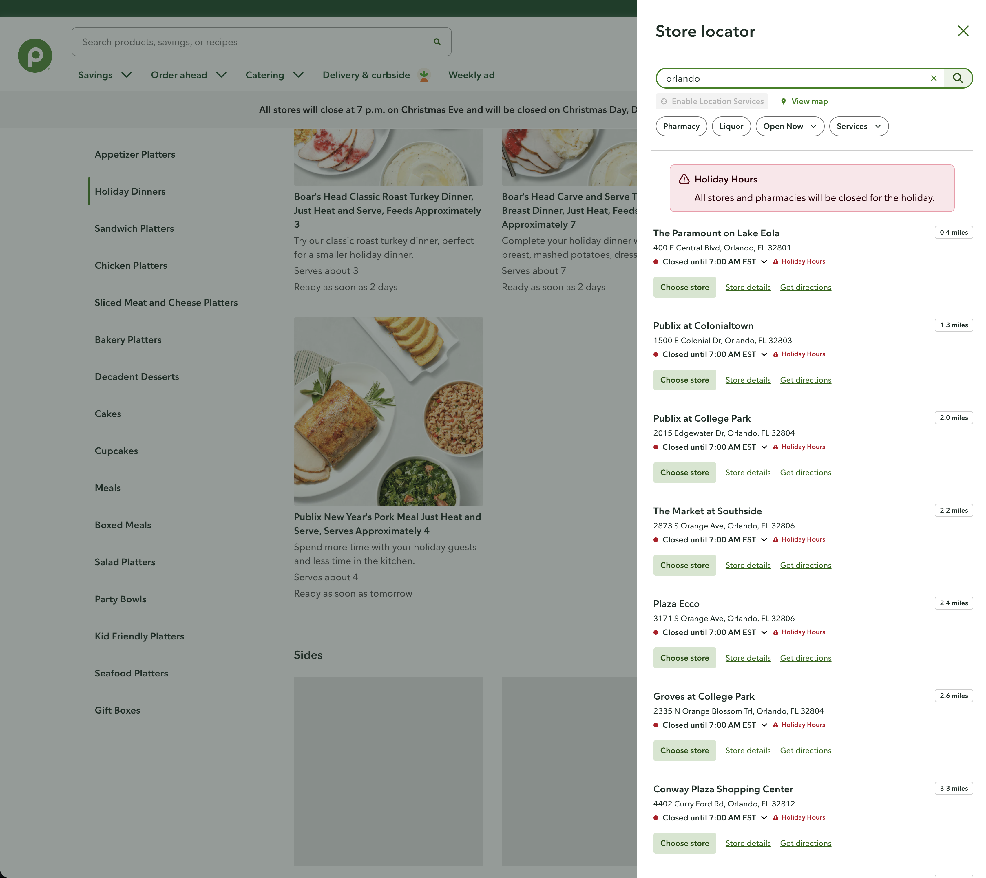 Publix Catering Design 2